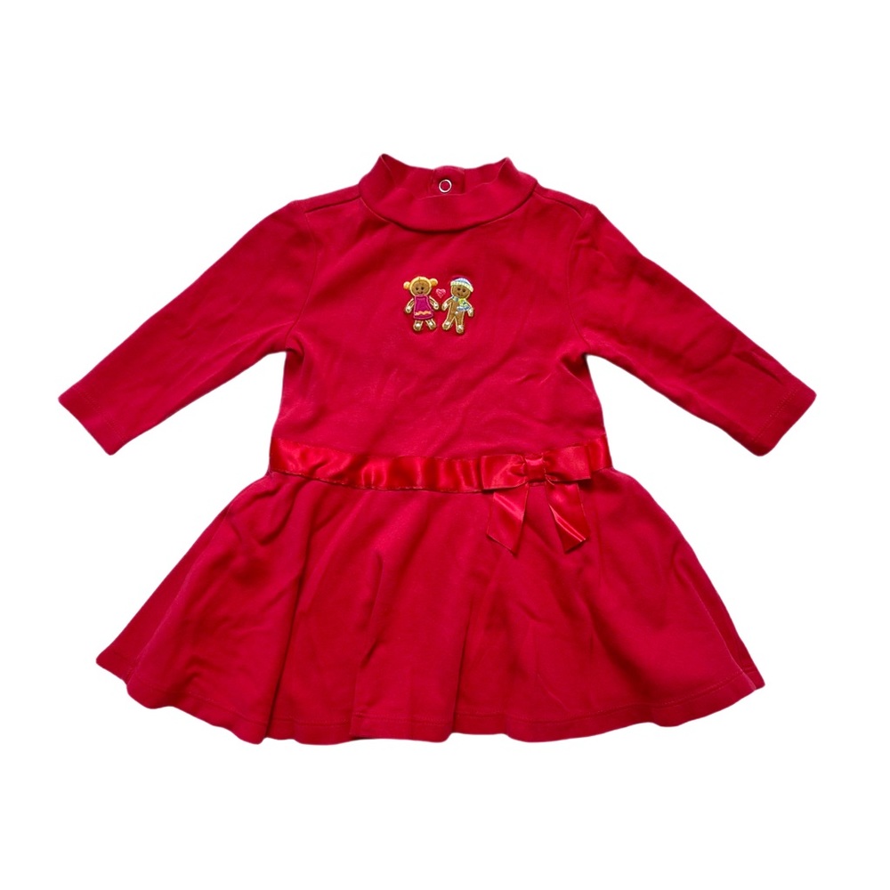 Gymboree Gingerbread Man & Woman Christmas Dress 6-12 Months